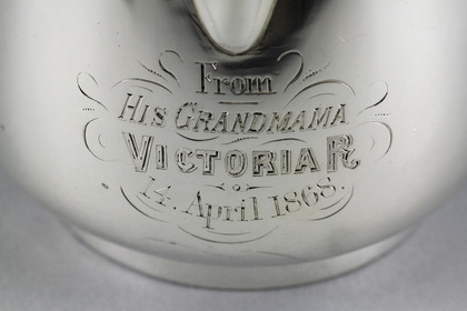 Royal Silver Brandy Saucepan - Queen Victoria, Prince Christian Victor, Boer War